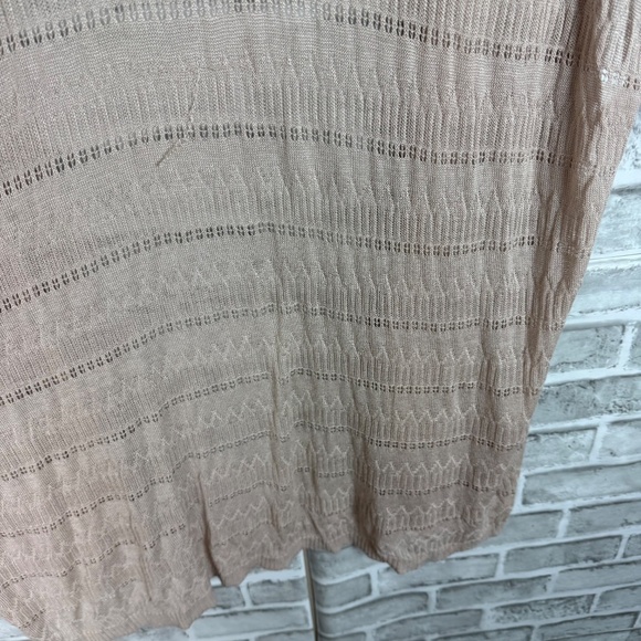 TORRID Mushroom Kimono Neutral Beige Open Knit Cardigan Sweater Womens 1x FLAW - Picture 7 of 7